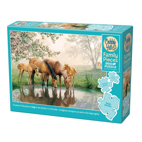 Cobble Hill Horse Family, Pussel, 350 bitar, Cobble Hill