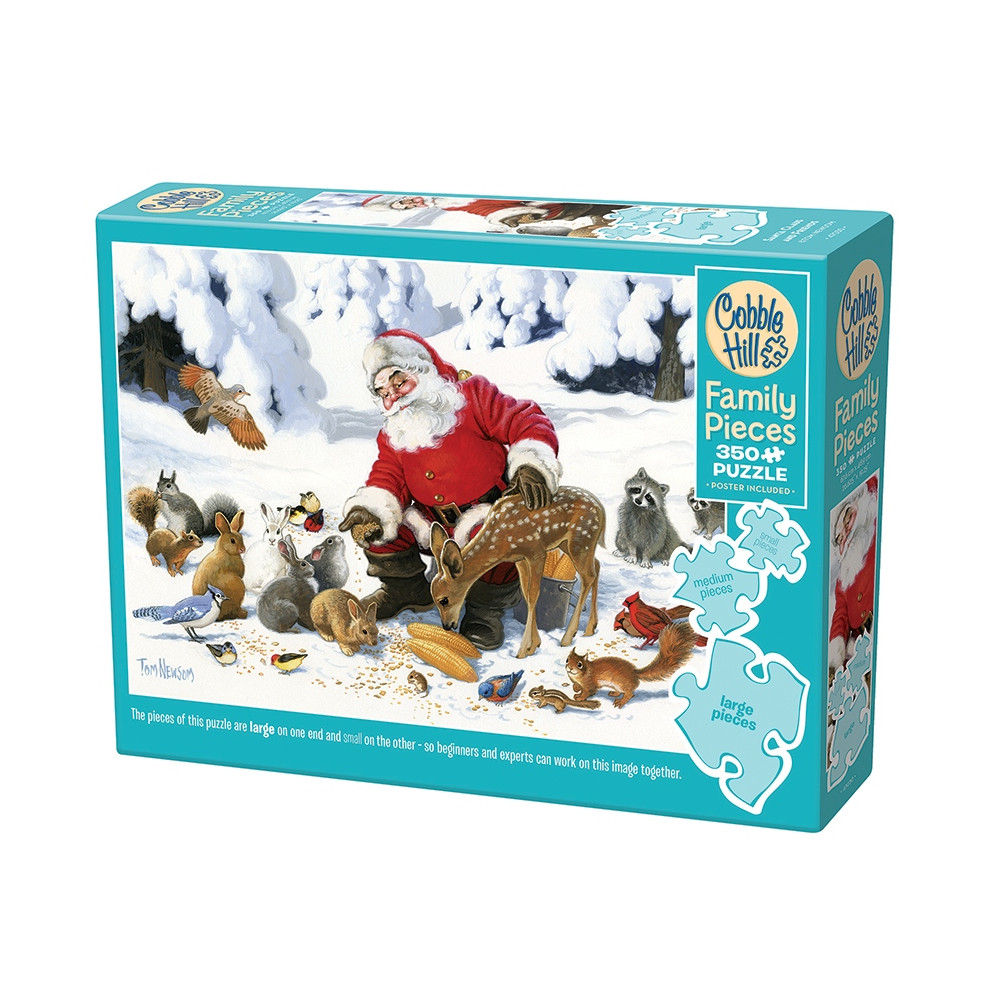 Produktbild för Santa Claus and Friends, Pussel, 350 bitar, Cobble Hill