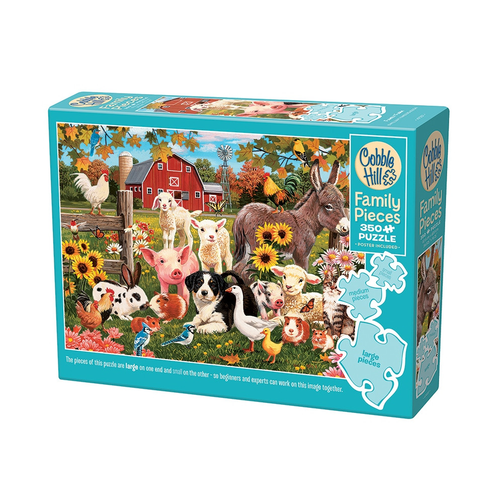 Produktbild för Family Farm, Pussel, 350 bitar, Cobble Hill