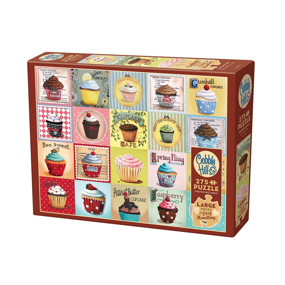 Produktbild för Cupcake Cafe, Pussel, 275 Stora Bitar, Cobble Hill
