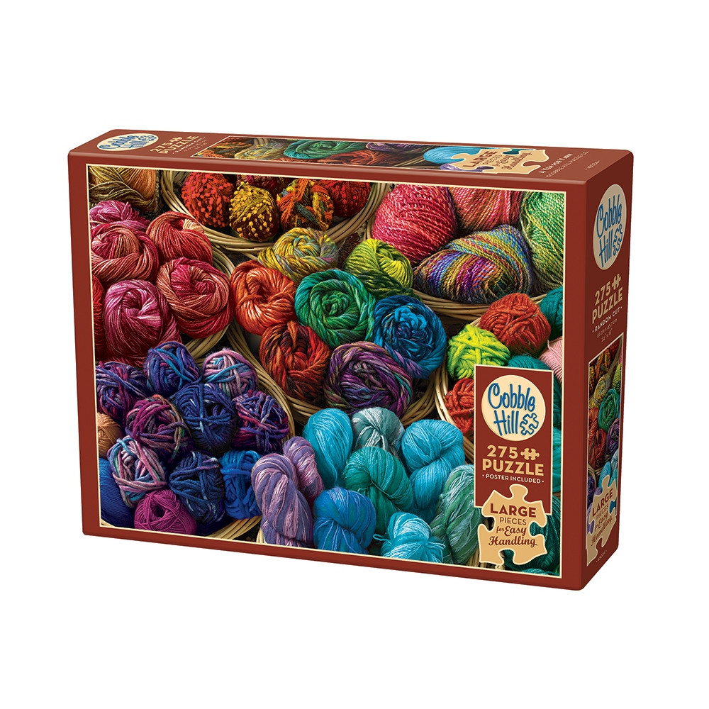 Produktbild för A Yen for Yarn, Pussel, 275 Stora Bitar, Cobble Hill