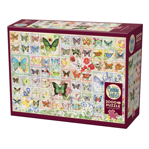 Cobble Hill Butterflies And Blossoms, Pussel, 2000 bitar, Cobble Hill