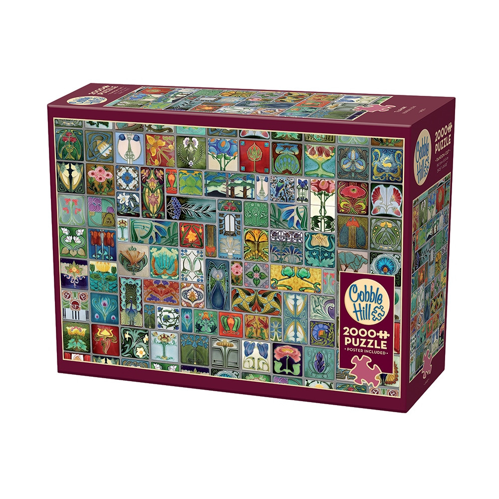 Produktbild för Tilework, Pussel, 2000 bitar, Cobble Hill