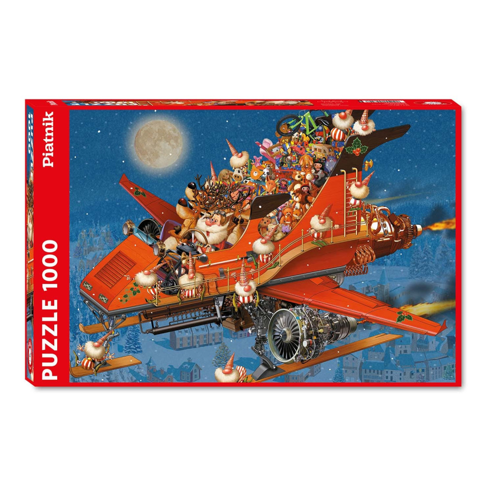 Produktbild för Christmas Jet, Pussel, 1000 bitar, Piatnik