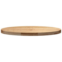 Produktbild för Bordsskiva 80x40x4 cm massiv ek oval