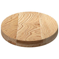 Produktbild för Bordsskiva 80x40x4 cm massiv ek oval