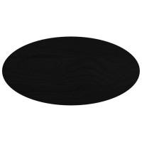 Produktbild för Bordsskiva mörkbrun 80x40x2 cm massiv ek oval