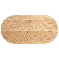 Produktbild för Bordsskiva 80x40x2 cm massiv ek oval