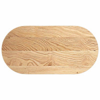 Produktbild för Bordsskiva 100x50x2 cm massiv ek oval