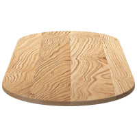 Produktbild för Bordsskiva 140x60x2 cm massiv ek oval