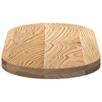 Produktbild för Bordsskiva 80x40x4 cm massiv ek oval