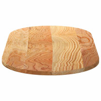 Produktbild för Bordsskiva ljusbrun 100x50x2 cm massiv ek oval