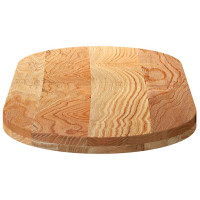 Produktbild för Bordsskiva ljusbrun 100x50x4 cm massiv ek oval