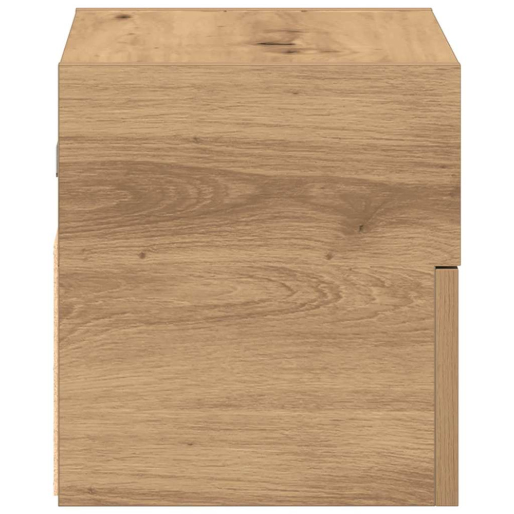 Produktbild för Väggmonterat sängbord 2 st artisan ek 45x26x28,5 cm