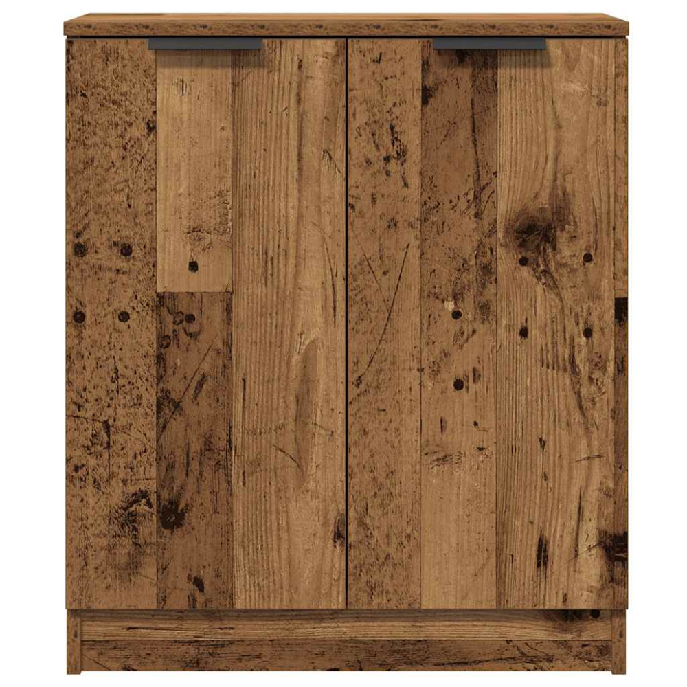 Produktbild för Skänkar 3 delar åldrat trä 60x30x70 cm konstruerat trä
