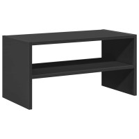 Produktbild för Skohylla stapelbar svart ek 60x30x30,5 cm