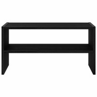 Produktbild för Skohylla stapelbar svart ek 60x30x30,5 cm