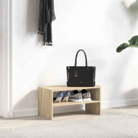 Produktbild för Skohylla stapelbar sonoma-ek 60x30x30,5 cm
