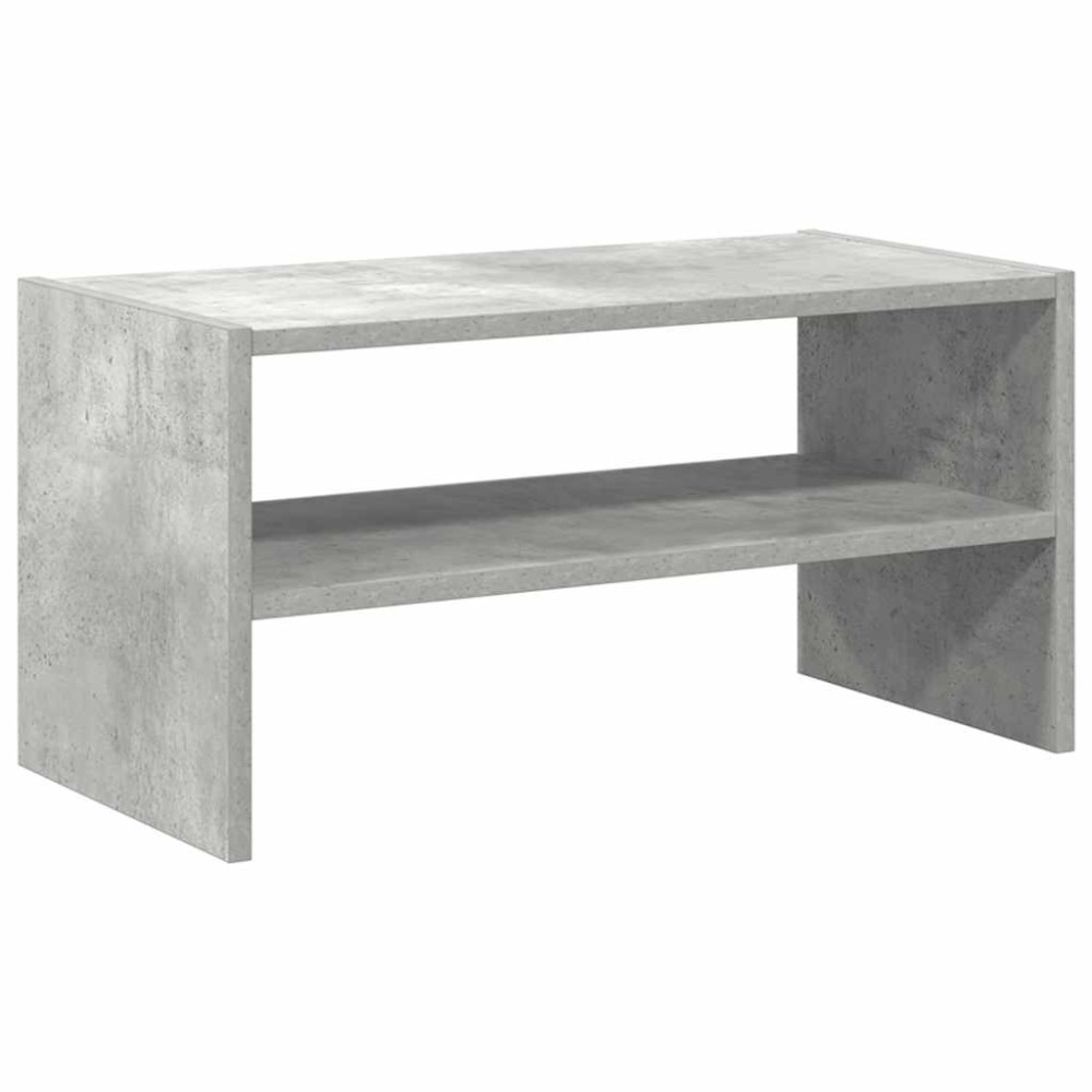 Produktbild för Skohylla stapelbar betonggrå 60x30x30,5 cm