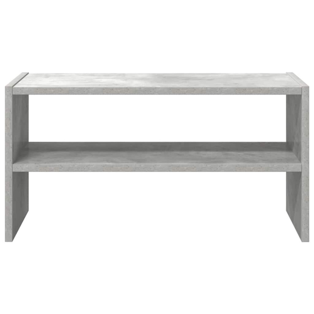 Produktbild för Skohylla stapelbar betonggrå 60x30x30,5 cm