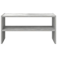 Produktbild för Skohylla stapelbar betonggrå 60x30x30,5 cm