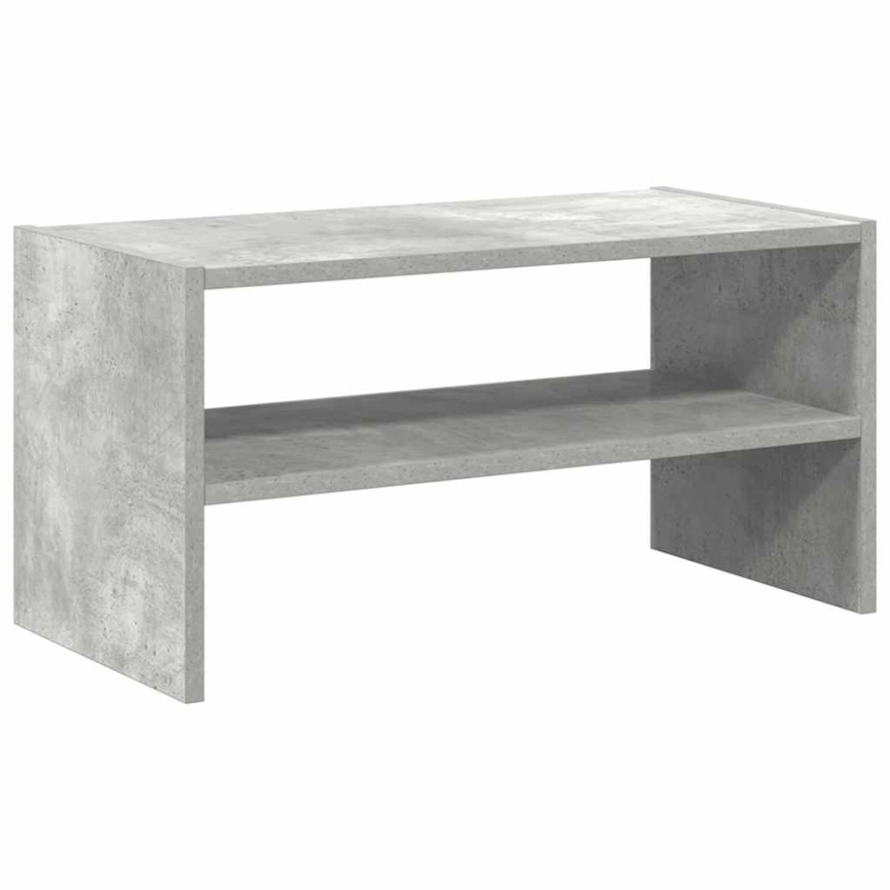 Produktbild för Skohylla stapelbar betonggrå 60x30x30,5 cm