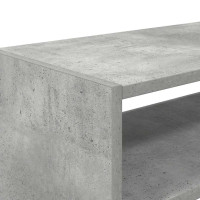 Produktbild för Skohylla stapelbar betonggrå 60x30x30,5 cm
