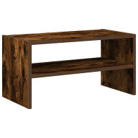Produktbild för Skohylla stapelbar rökfärgad ek 60x30x30,5 cm