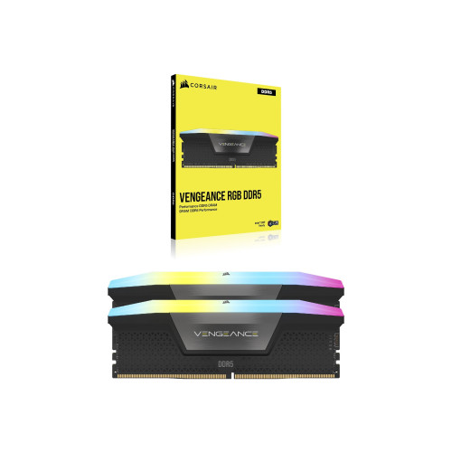 Corsair CORSAIR Vengeance RGB - DDR5 - sats - 32 GB: 2 x 16 GB - DIMM 288-pin - 6000 MHz / PC5-48000