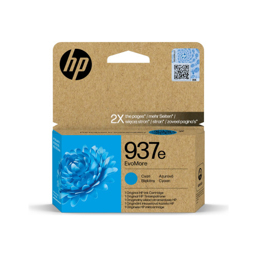 Hewlett-Packard HP 937e EvoMore - cyan - original - bläckpatron