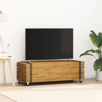 Produktbild för Soffbord 110x45x35 cm massiv teak