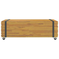 Produktbild för Soffbord 110x45x35 cm massiv teak