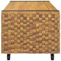 Produktbild för Soffbord 110x45x35 cm massiv teak