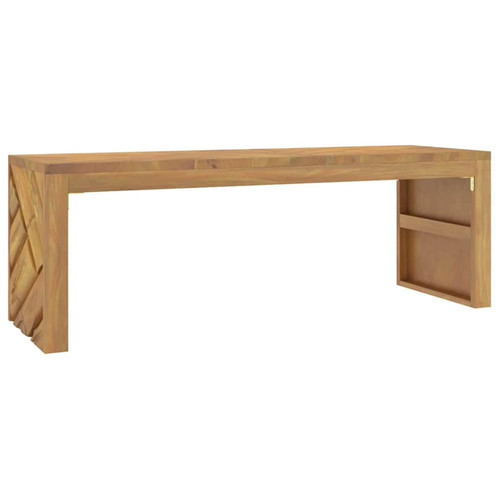 Produktbild för Soffbord 110x35x38 cm massiv teak
