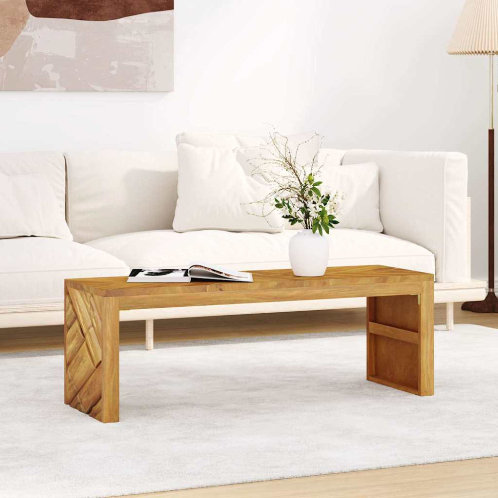 Produktbild för Soffbord 110x35x38 cm massiv teak