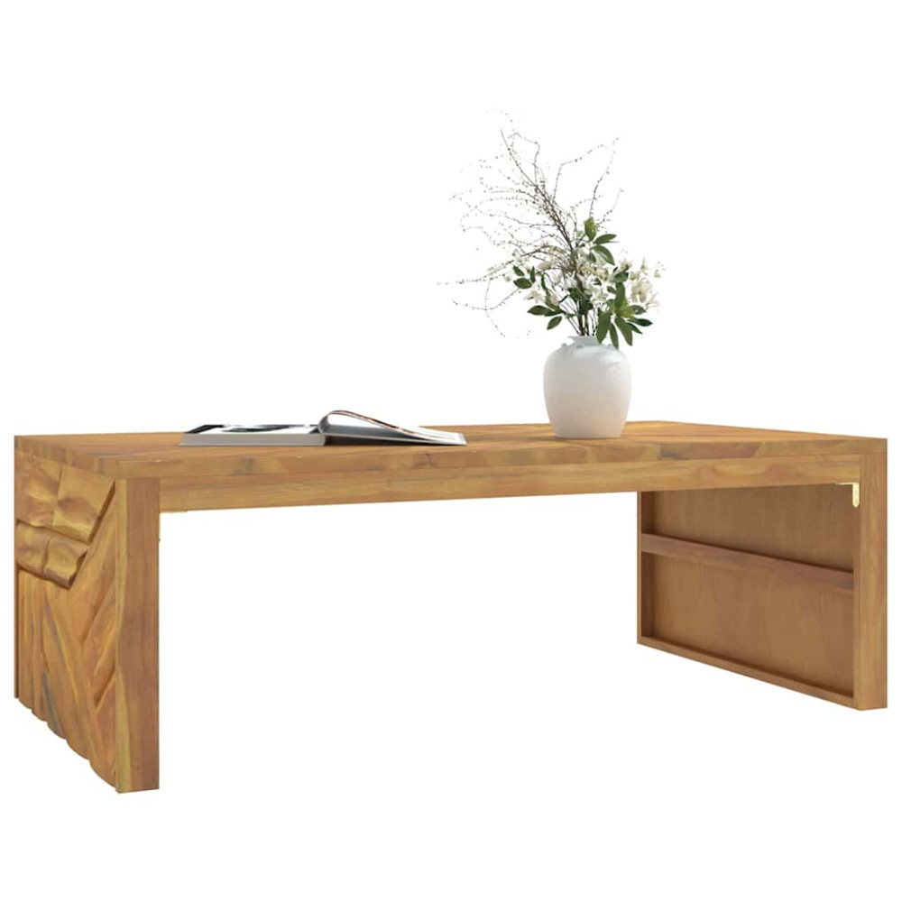 Produktbild för Soffbord 110x60x38 cm massiv teak
