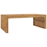 Produktbild för Soffbord 110x60x38 cm massiv teak