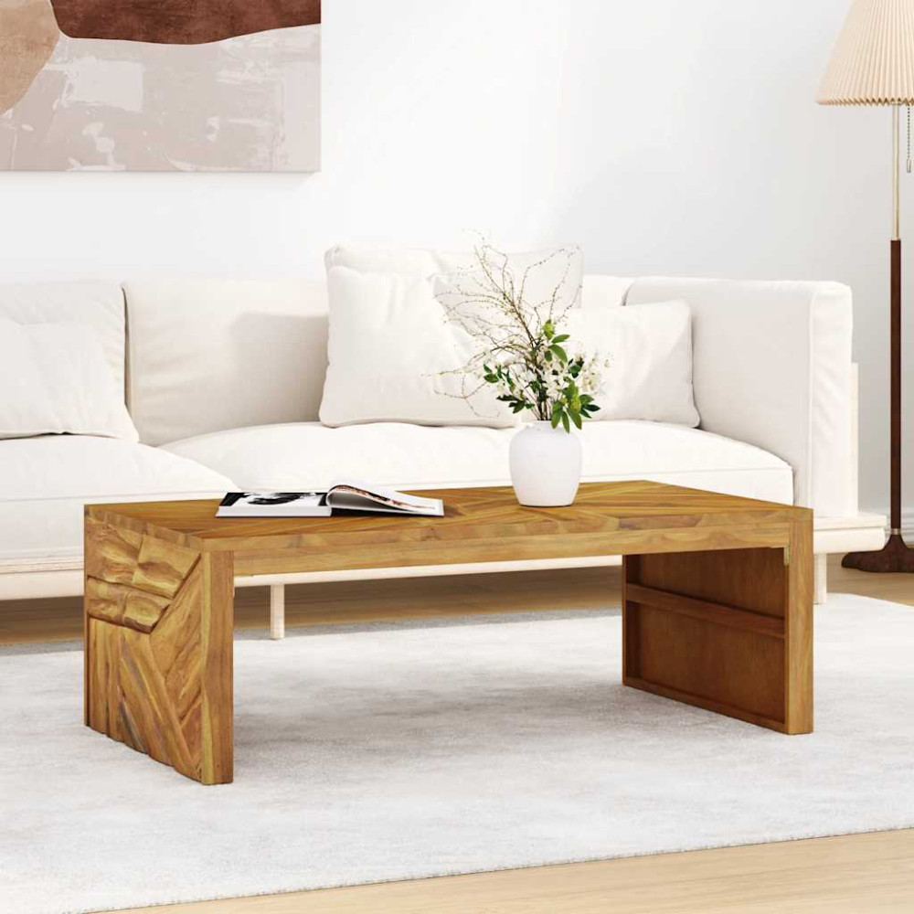 Produktbild för Soffbord 110x60x38 cm massiv teak
