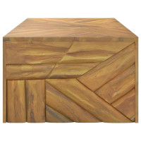 Produktbild för Soffbord 110x60x38 cm massiv teak