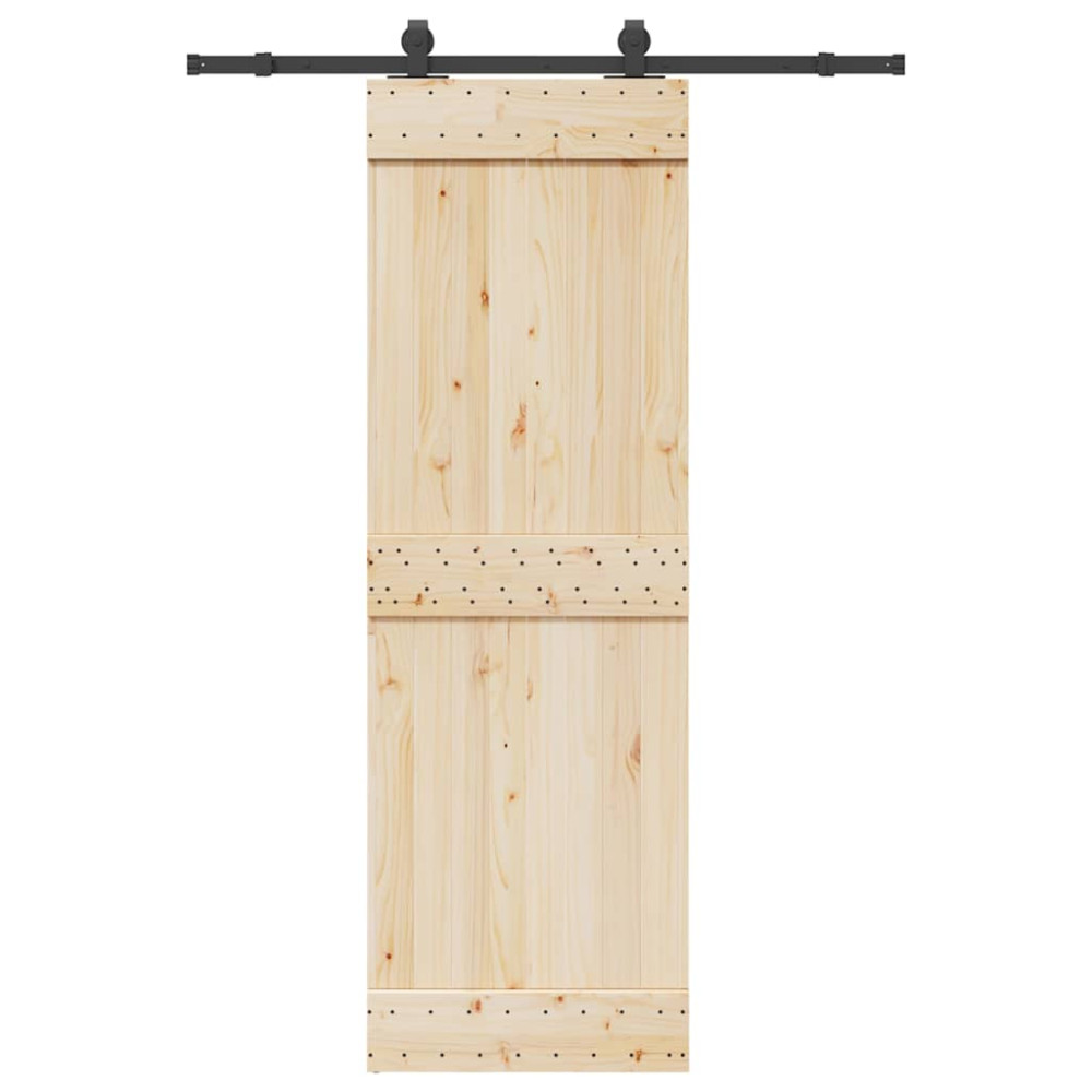 Produktbild för Skjutdörrsbeslag 152,5 cm stål svart
