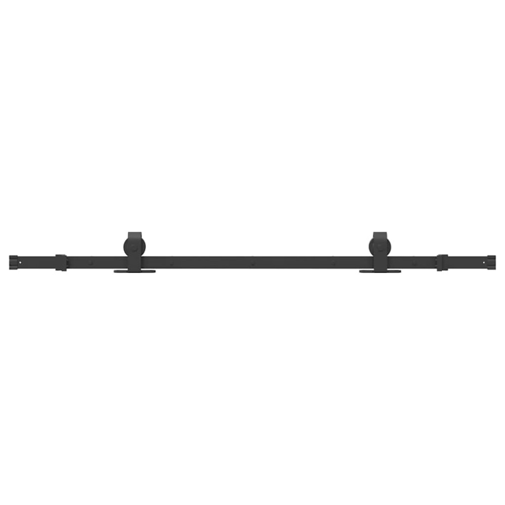 Produktbild för Skjutdörrsbeslag 152,5 cm stål svart