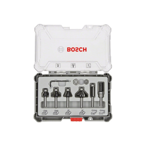 Bosch Group Bosch fräsningsskärarbit - för mjuka träslag, lövträ - 6 delar