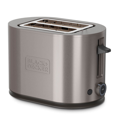 BLACK+DECKER Toaster 2 Slot 900W Inox