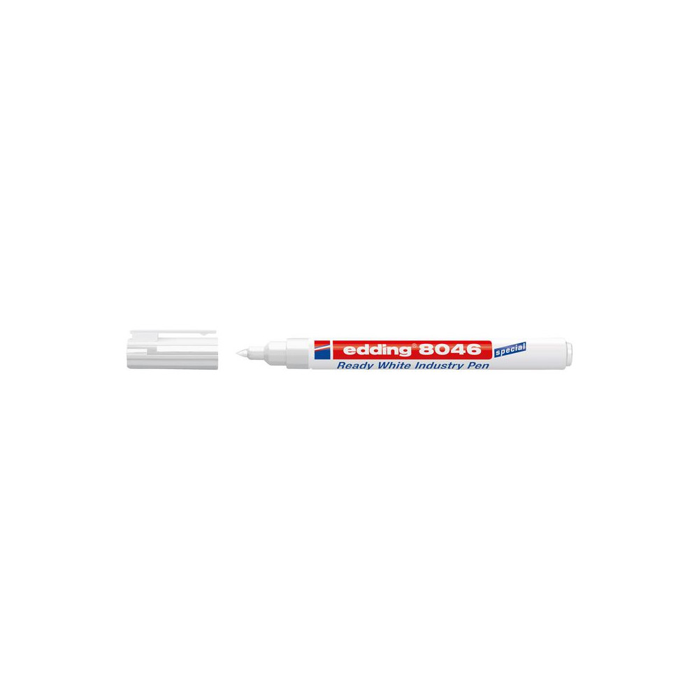 Produktbild för Märkpenna EDDING 8046 industri 1-3mm vit