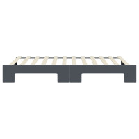 Produktbild för Dagbädd utdragbar mörkgrå 100x200 cm sammet