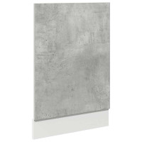 Produktbild för Front för diskmaskin betonggrå 45x3x67 cm