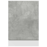 Produktbild för Front för diskmaskin betonggrå 45x3x67 cm