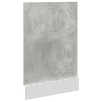 Produktbild för Front för diskmaskin betonggrå 45x3x67 cm