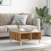 Produktbild för Soffbord artisan ek 60x60x30 cm konstruerat trä