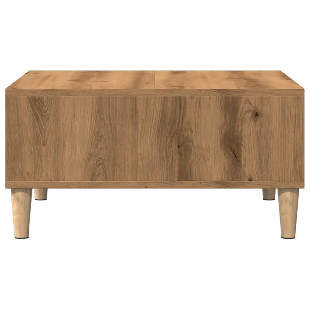 Produktbild för Soffbord artisan ek 60x60x30 cm konstruerat trä